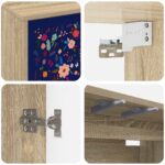 vidaXL Nástenný TV kabinet MAINZ 69 x 33 x 40 cm Dub sonoma – Obrázok 5