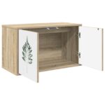 vidaXL Nástenný TV kabinet HANAU 69 x 33 x 40 cm Dub sonoma – Obrázok 2