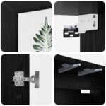 vidaXL Nástenný TV kabinet HANAU 69 x 33 x 40 cm Čierny dub – Obrázok 5