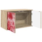 vidaXL Nástenný TV kabinet AACHEN 69 x 33 x 40 cm Dub sonoma – Obrázok 2