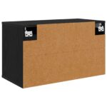 vidaXL Nástenný TV kabinet AACHEN 69 x 33 x 40 cm Čierny dub – Obrázok 4