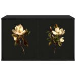 vidaXL Nástenný TV kabinet BREMEN 69 x 33 x 40 cm Čierny dub – Obrázok 3
