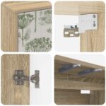 vidaXL Nástenný TV kabinet GOTHA 69 x 33 x 40 cm Dub sonoma – Obrázok 5