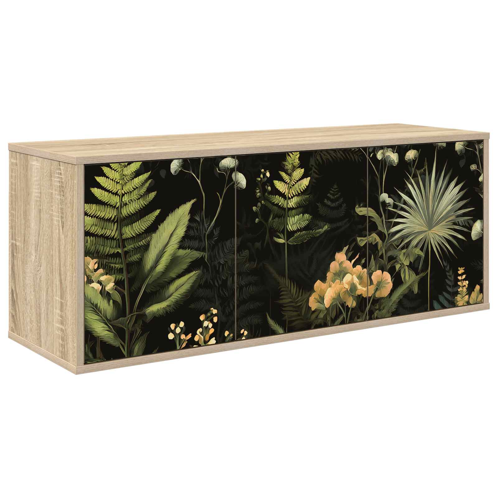 8007149_1.jpg vidaXL Nástenný TV kabinet RHENEN 102 x 33 x 40 cm Dub sonoma – Obrázok 1