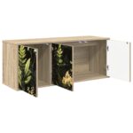 vidaXL Nástenný TV kabinet RHENEN 102 x 33 x 40 cm Dub sonoma – Obrázok 2