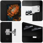 vidaXL Nástenný TV kabinet LOCHEM 102 x 33 x 40 cm Čierny dub – Obrázok 5