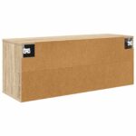 vidaXL Nástenný TV kabinet ELBURG 102 x 33 x 40 cm Dub sonoma – Obrázok 4
