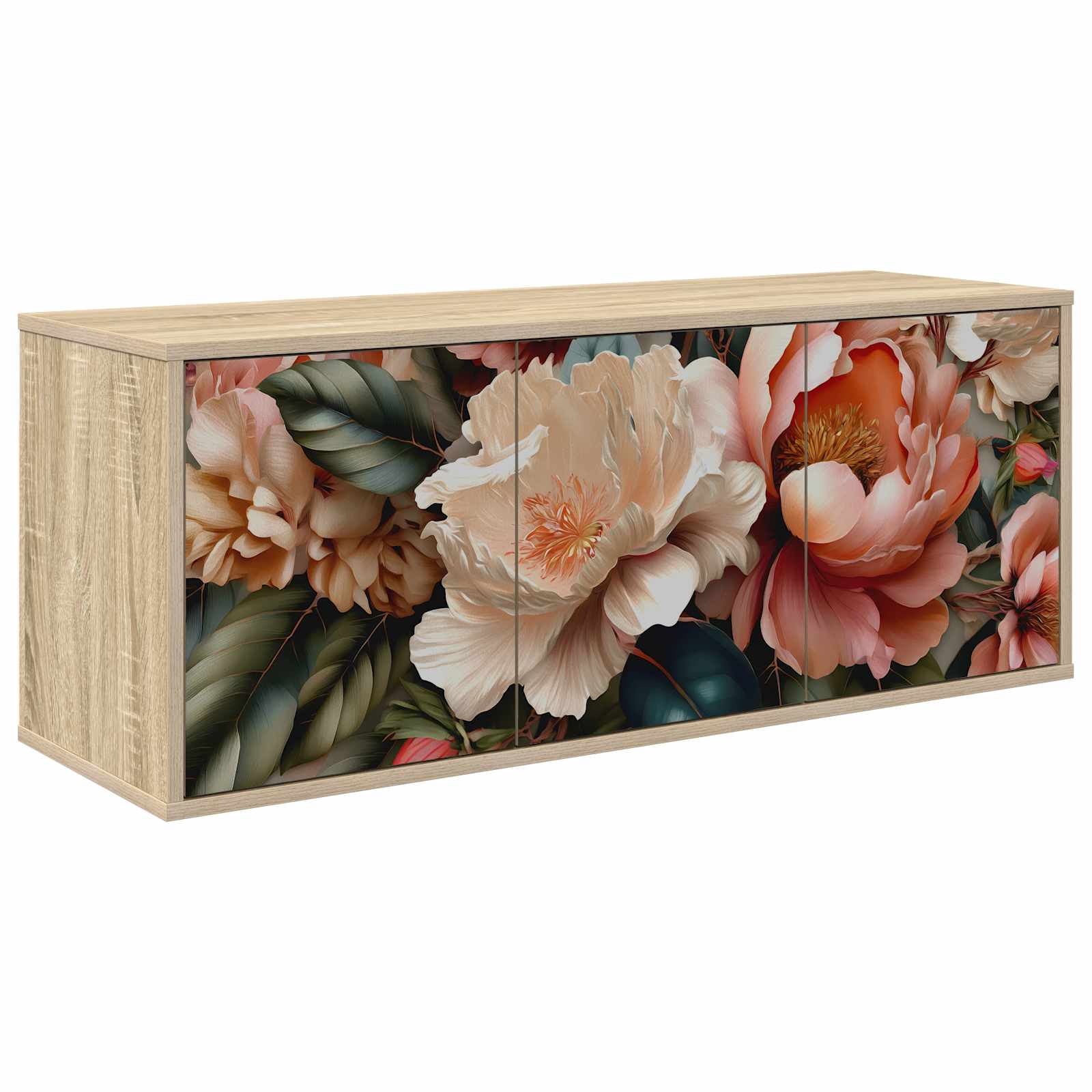 8007163_1.jpg vidaXL Nástenný TV kabinet BORNE 102 x 33 x 40 cm Dub sonoma – Obrázok 1