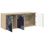 vidaXL Nástenný TV kabinet DOKKUM 102 x 33 x 40 cm Dub sonoma – Obrázok 2