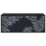 vidaXL Nástenný TV kabinet DOKKUM 102 x 33 x 40 cm Čierny dub – Obrázok 3