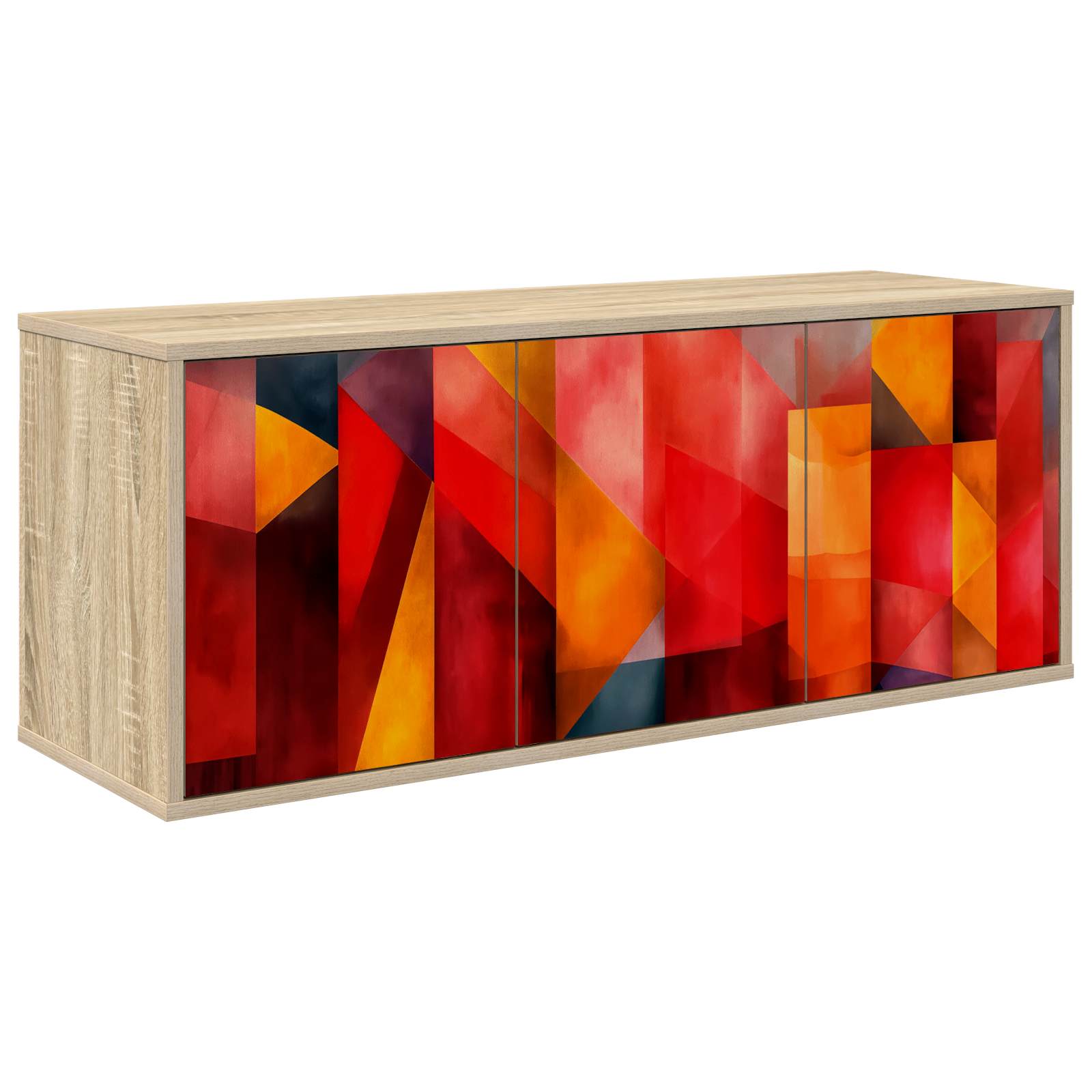8007167_1.jpg vidaXL Nástenný TV kabinet HEESCH 102 x 33 x 40 cm Dub sonoma – Obrázok 1