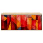 vidaXL Nástenný TV kabinet HEESCH 102 x 33 x 40 cm Dub sonoma – Obrázok 3