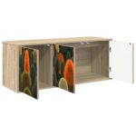 vidaXL Nástenný TV kabinet ZAANDAM 102 x 33 x 40 cm Dub sonoma – Obrázok 2