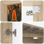 vidaXL Nástenný TV kabinet ZAANDAM 102 x 33 x 40 cm Dub sonoma – Obrázok 5