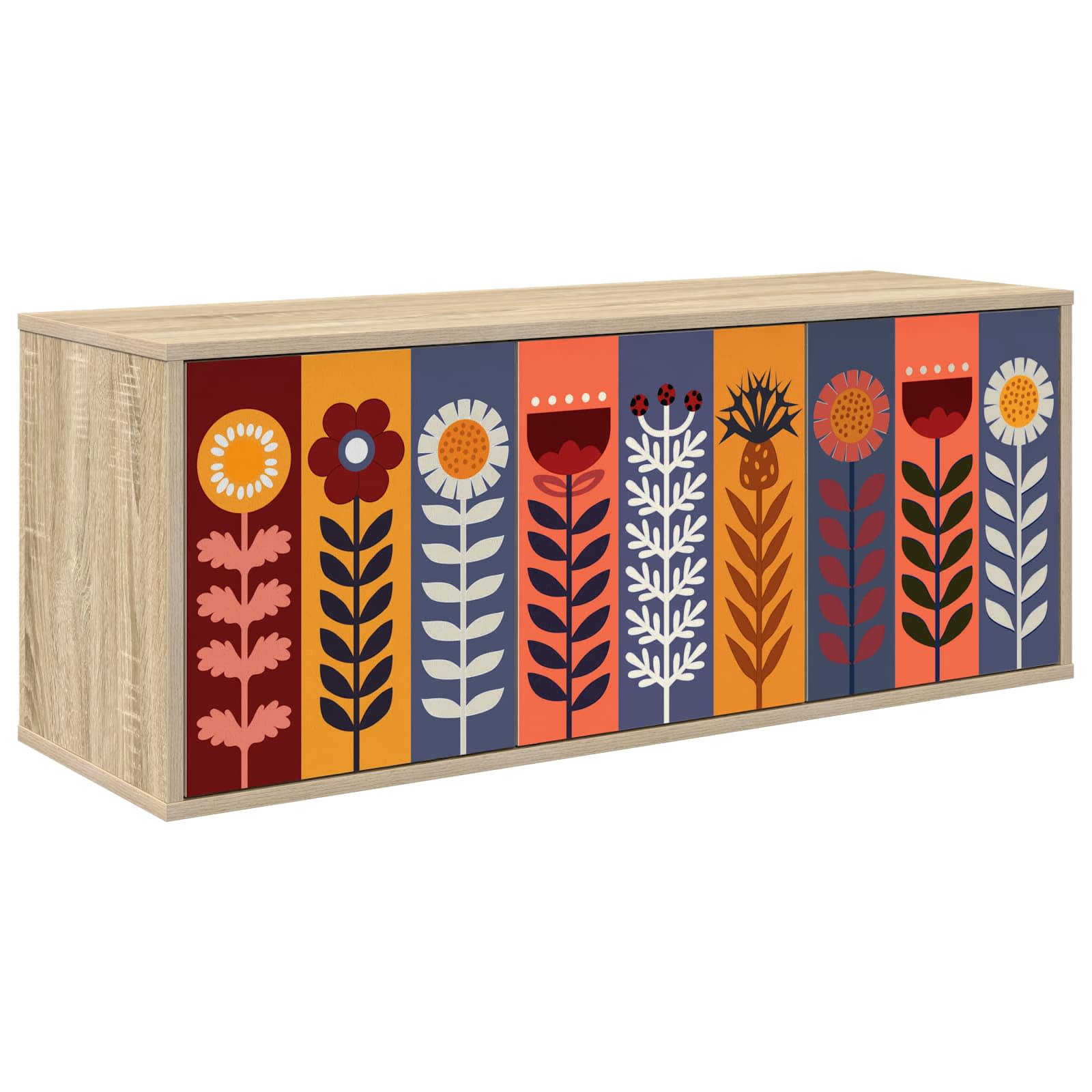 8007175_1.jpg vidaXL Nástenný TV kabinet ESSEN 102 x 33 x 40 cm Dub sonoma – Obrázok 1