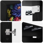vidaXL Nástenný TV kabinet KIEL 102 x 33 x 40 cm Čierny dub – Obrázok 5