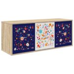 vidaXL Nástenný TV kabinet MAINZ 102 x 33 x 40 cm Dub sonoma