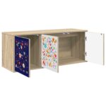 vidaXL Nástenný TV kabinet MAINZ 102 x 33 x 40 cm Dub sonoma – Obrázok 2
