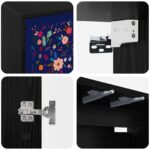 vidaXL Nástenný TV kabinet MAINZ 102 x 33 x 40 cm Čierny dub – Obrázok 5