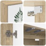 vidaXL Nástenný TV kabinet HANAU 102 x 33 x 40 cm Dub sonoma – Obrázok 5