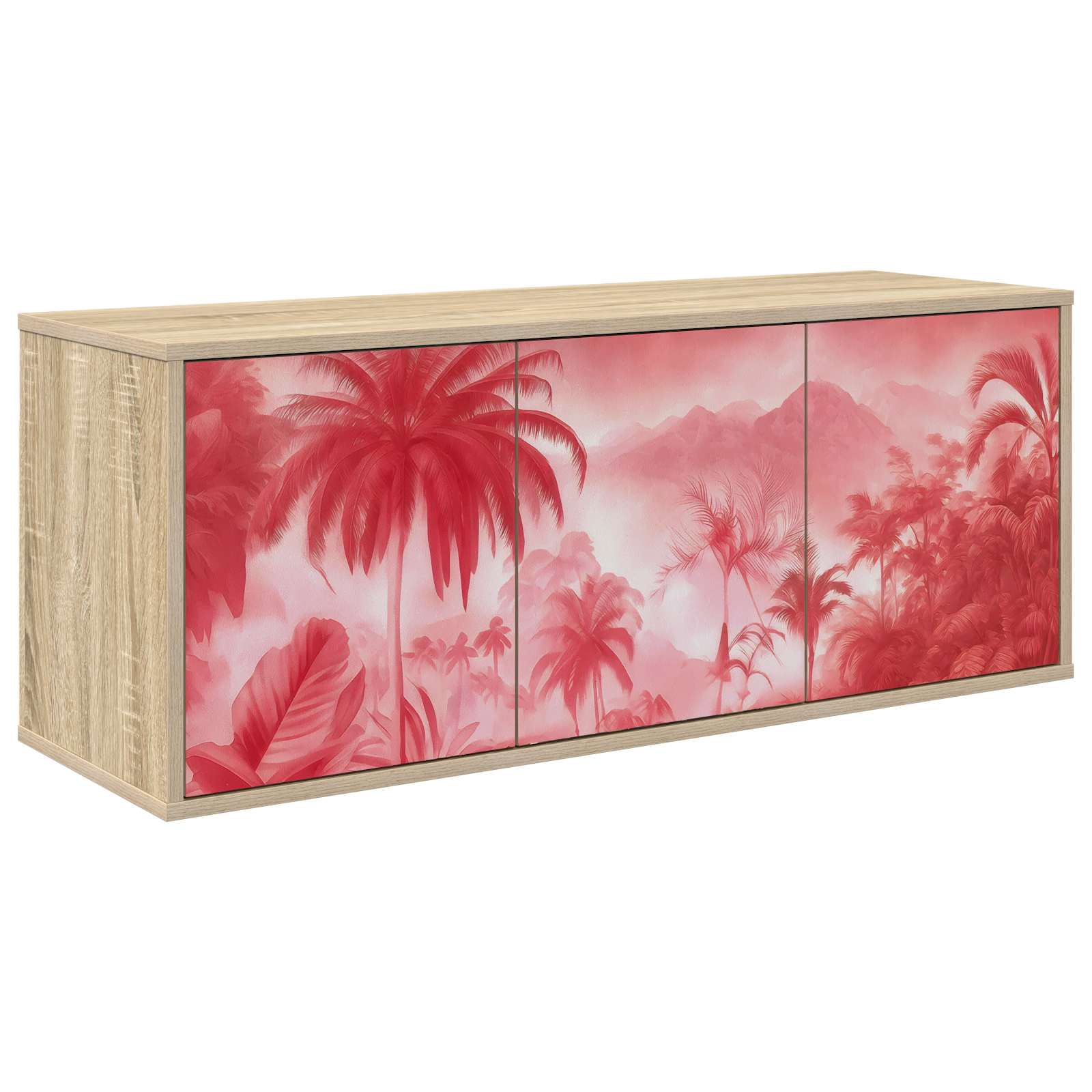 8007183_1.jpg vidaXL Nástenný TV kabinet AACHEN 102 x 33 x 40 cm Dub sonoma – Obrázok 1
