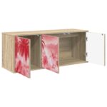 vidaXL Nástenný TV kabinet AACHEN 102 x 33 x 40 cm Dub sonoma – Obrázok 2