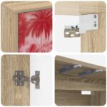 vidaXL Nástenný TV kabinet AACHEN 102 x 33 x 40 cm Dub sonoma – Obrázok 5