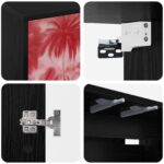 vidaXL Nástenný TV kabinet AACHEN 102 x 33 x 40 cm Čierny dub – Obrázok 5