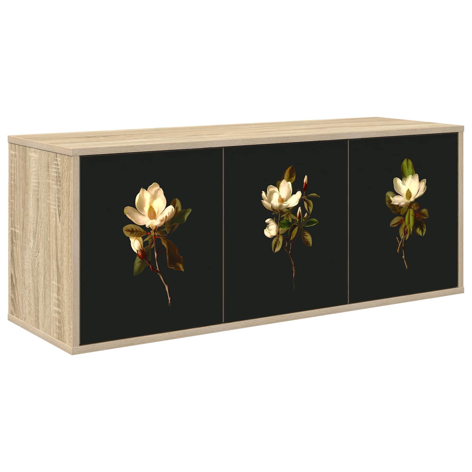 8007185_1.jpg vidaXL Nástenný TV kabinet BREMEN 102 x 33 x 40 cm Dub sonoma – Obrázok 1