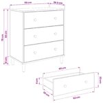 vidaXL Příborník KIEL Tmavý pivonkový potlač 66 x 36,5 x 75 cm Sonoma – Obrázok 9