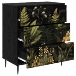 vidaXL Příborník RHENEN Tropický džungľový vzor 66 x 36,5 x 76 cm – Obrázok 3