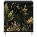 vidaXL Příborník RHENEN Tropický džungľový vzor 66 x 36,5 x 76 cm – Obrázok 4