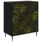 vidaXL Příborník ELBURG Tlač z palmových listov 66 x 36,5 x 76 cm – Obrázok 2