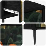 vidaXL Příborník ZAANDAM Tlač lesa 66 x 36,5 x 76 cm Kompozitné drevo – Obrázok 6