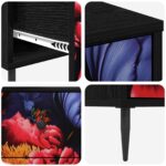 vidaXL Příborník KIEL Tmavý pivonkový potlač 66 x 36,5 x 76 cm – Obrázok 5