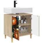 vidaXL Kúpeľňová skriňa LOCHEM Sonoma 60 x 40 x 60 cm Kompozitné drevo – Obrázok 2