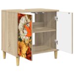 vidaXL Kúpeľňová skriňa GENNEP Sonoma 60 x 40 x 60 cm Kompozitné drevo – Obrázok 3