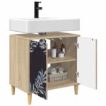 vidaXL Kúpeľňová skriňa DOKKUM Sonoma 60 x 40 x 60 cm Kompozitné drevo – Obrázok 2