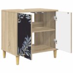 vidaXL Kúpeľňová skriňa DOKKUM Sonoma 60 x 40 x 60 cm Kompozitné drevo – Obrázok 3