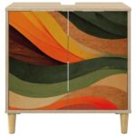 vidaXL Kúpeľňová skriňa BONN Sonoma 60 x 40 x 60 cm Kompozitné drevo – Obrázok 4