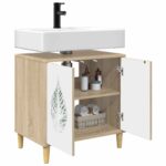 vidaXL Kúpeľňová skriňa HANAU Sonoma 60 x 40 x 60 cm Kompozitné drevo – Obrázok 2