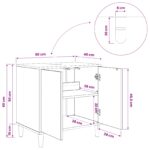 vidaXL Kúpeľňová skriňa HANAU Sonoma 60 x 40 x 60 cm Kompozitné drevo – Obrázok 9