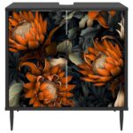 vidaXL Kúpeľňová skriňa LOCHEM Čierny dub 60 x 40 x 61 cm – Obrázok 4