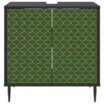 vidaXL Kúpeľňová skriňa GELEEN Čierny dub 60 x 40 x 61 cm – Obrázok 4