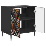 vidaXL Kúpeľňová skriňa OMMEN Čierny dub 60 x 40 x 61 cm – Obrázok 3