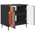 vidaXL Kúpeľňová skriňa ESSEN Čierny dub 60 x 40 x 61 cm – Obrázok 3