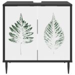 vidaXL Kúpeľňová skriňa HANAU Čierny dub 60 x 40 x 61 cm – Obrázok 6