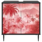 vidaXL Kúpeľňová skriňa AACHEN Čierny dub 60 x 40 x 61 cm – Obrázok 4