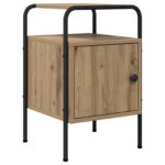 vidaXL Nočný stolík 2 ks Dub artisan Kompozitné drevo – Obrázok 3