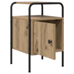 vidaXL Nočný stolík 2 ks Dub artisan Kompozitné drevo – Obrázok 4